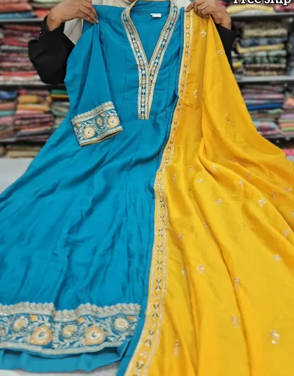Kurti With Shawl | KS925